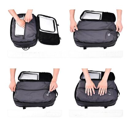Business Travel Backpack With Vacuum Compression Storage Compartment Multifunctional Laptop Backpack Customized